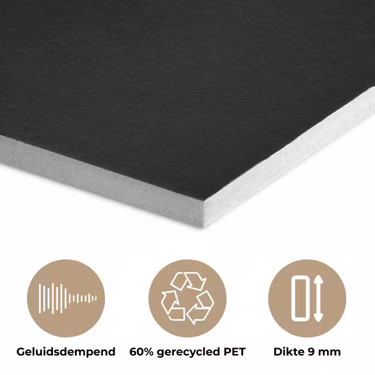 Mais - Eten - Goud - Zwart PET vilt klein -closeup_NL