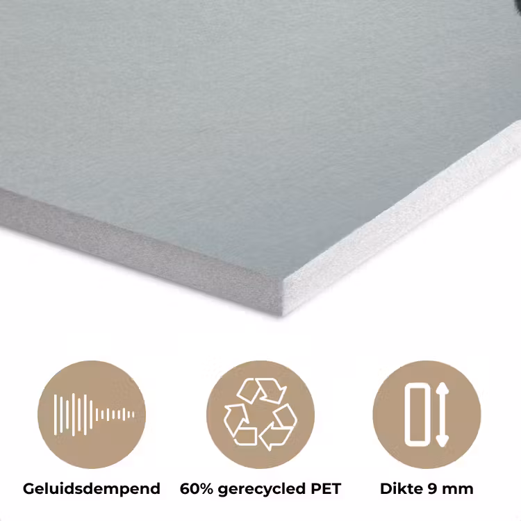 Koe - Zwart - Wit - Kok PET vilt klein -closeup_NL