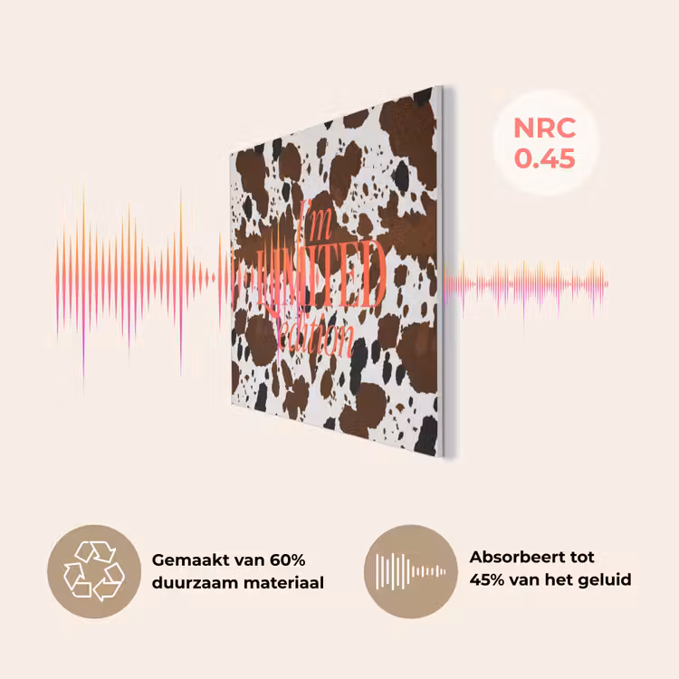 Koeienprint - Limited edition - Rood PET vilt klein -USP_NL