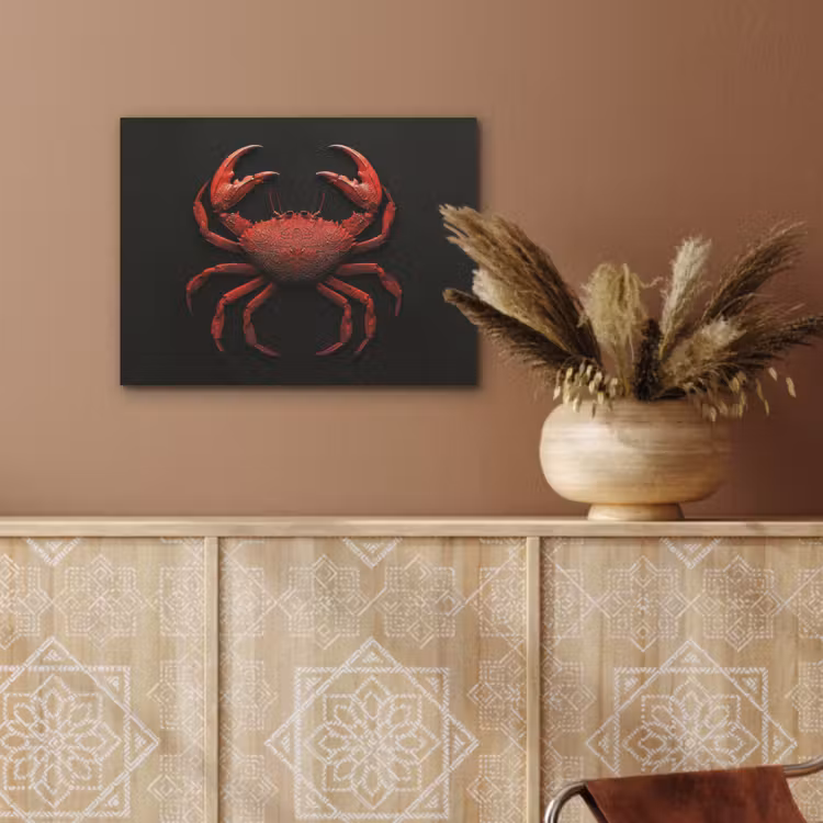 Krab - Rood - Vissen - Schaaldieren PET vilt klein -sfeer4