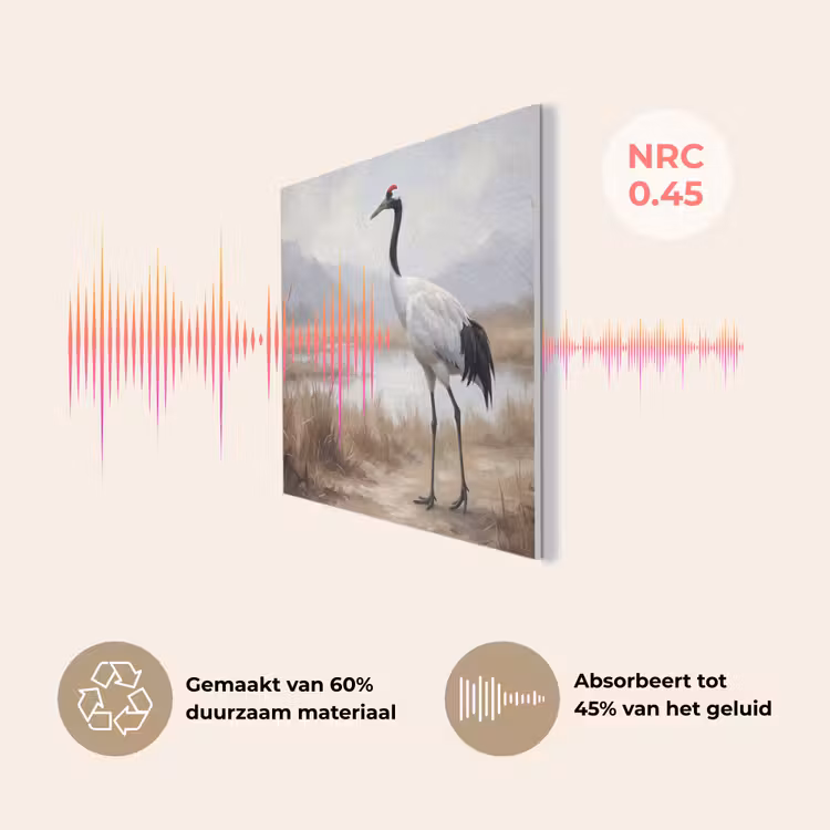 Kraanvogel - Natuur - Realistisch PET vilt klein -USP_NL