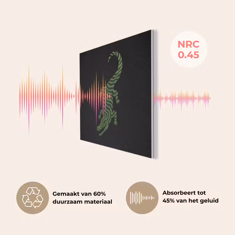 Krokodil - Groen - Tijgerachtig - Strepen PET vilt klein -USP_NL