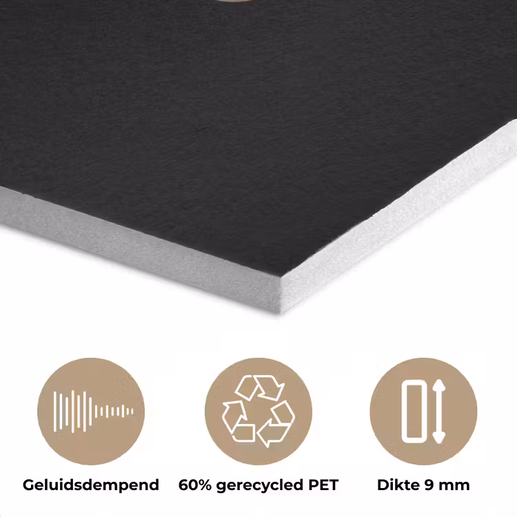 Croissant - Brood - Goud - Zwart PET vilt klein -closeup_NL