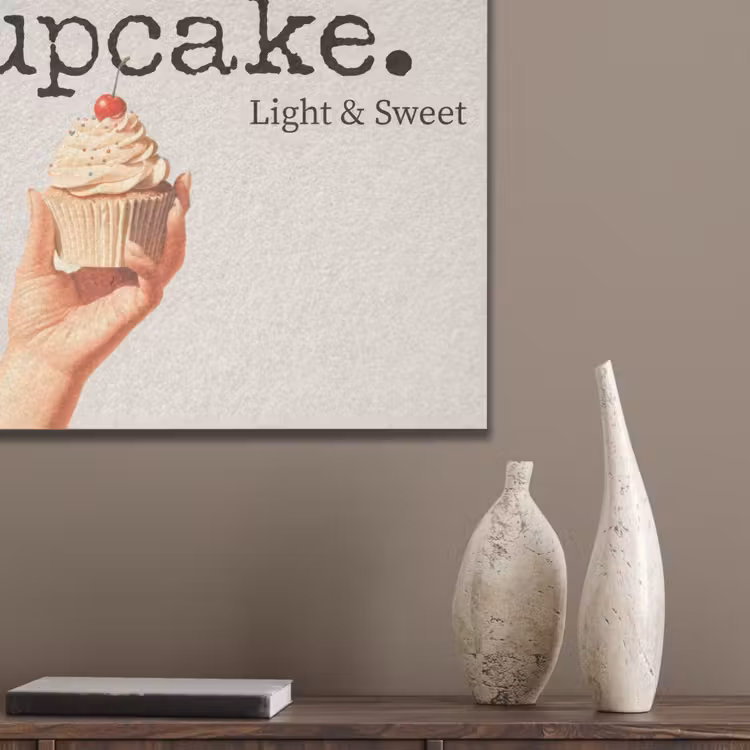 Cupcake - Zoet - Kers PET vilt klein -sfeer6_closeup
