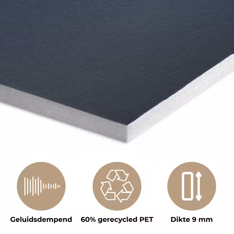 Bestek - Donkerblauw - Goud PET vilt klein -closeup_NL