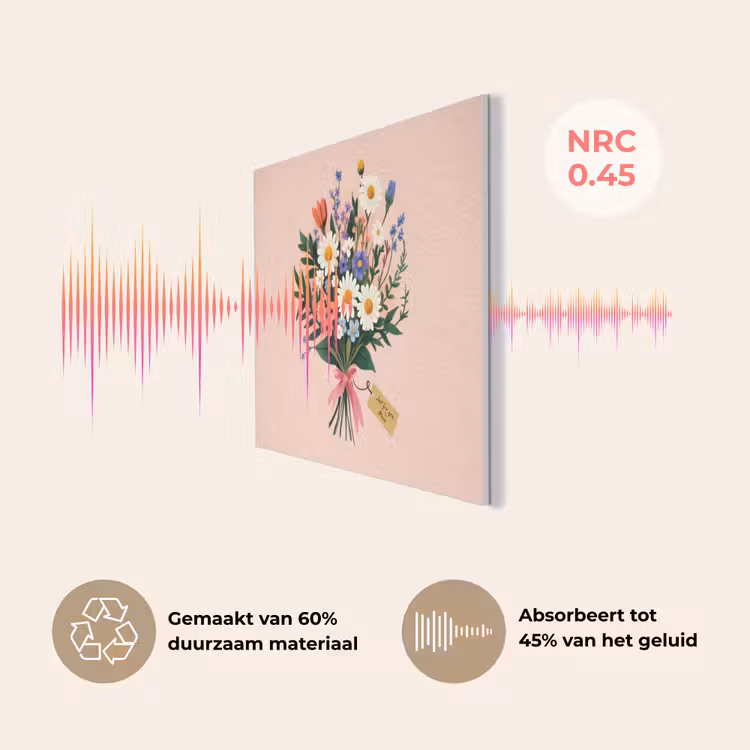 Margrieten - Boeket - Strikje - Roze PET vilt klein -USP_NL