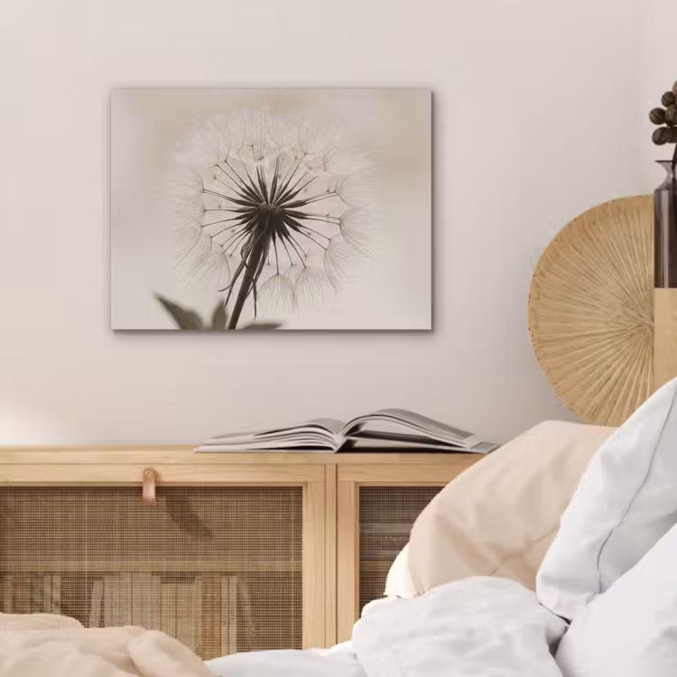 Paardenbloem - Minimalistisch - Wit PET vilt klein -sfeer3
