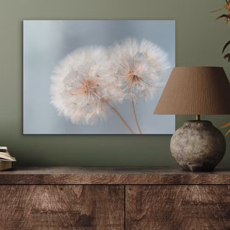 Paardenbloemen - Pluisjes - Wit PET vilt klein -sfeer2