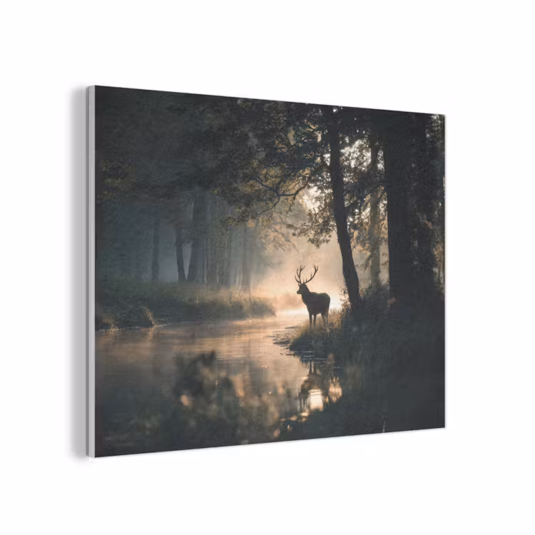 Hert - Bosbeek - Mystiek PET vilt klein -3d