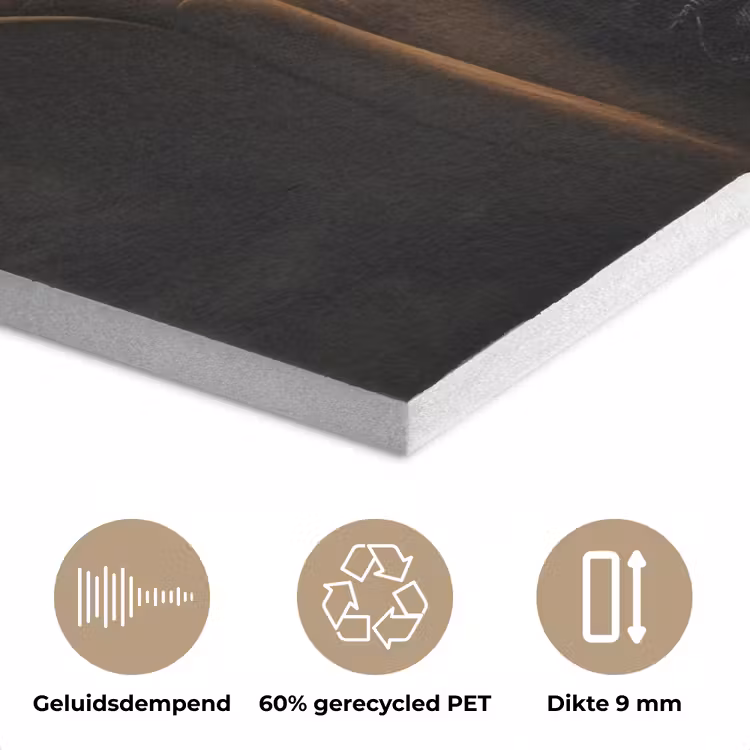 Hert - Zonnebril - Zwart - Pak PET vilt klein -closeup_NL