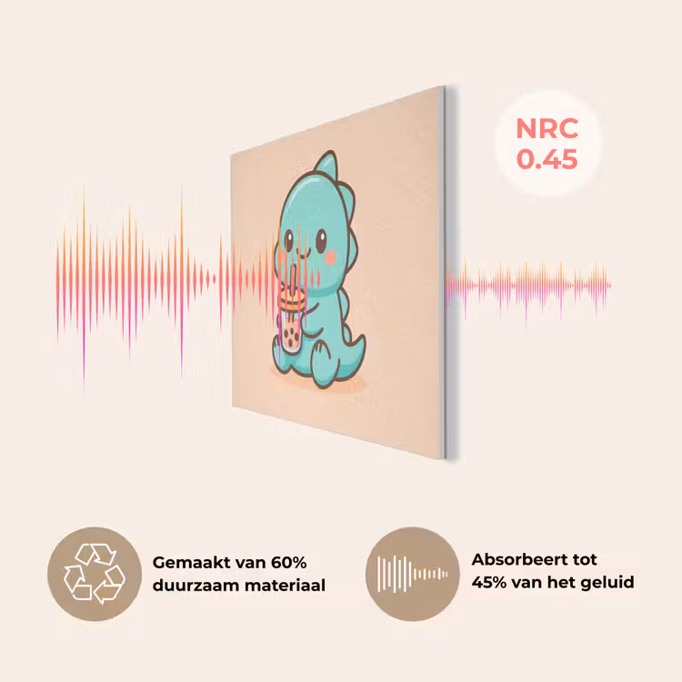 Dino - Boba - kawaii - Oranje PET vilt klein -USP_NL