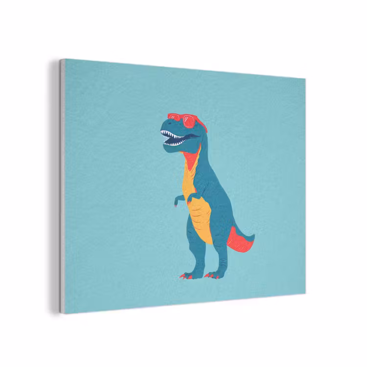 Dinosaurus - Blauw - Zonnebril PET vilt klein -3d