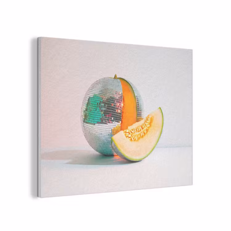 Disco - Discobal - Meloen - Pastel PET vilt klein -3d