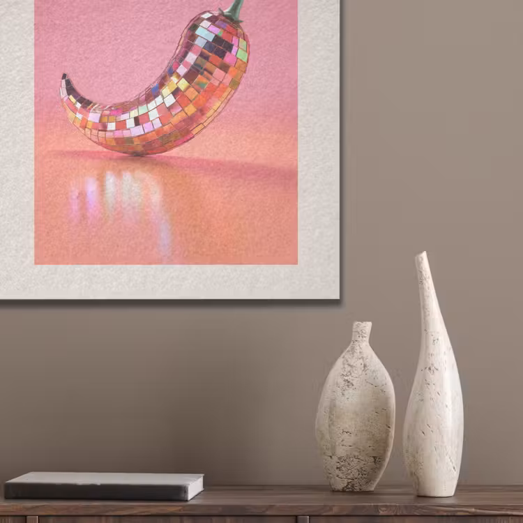 Disco - Peper - Roze PET vilt klein -sfeer6_closeup