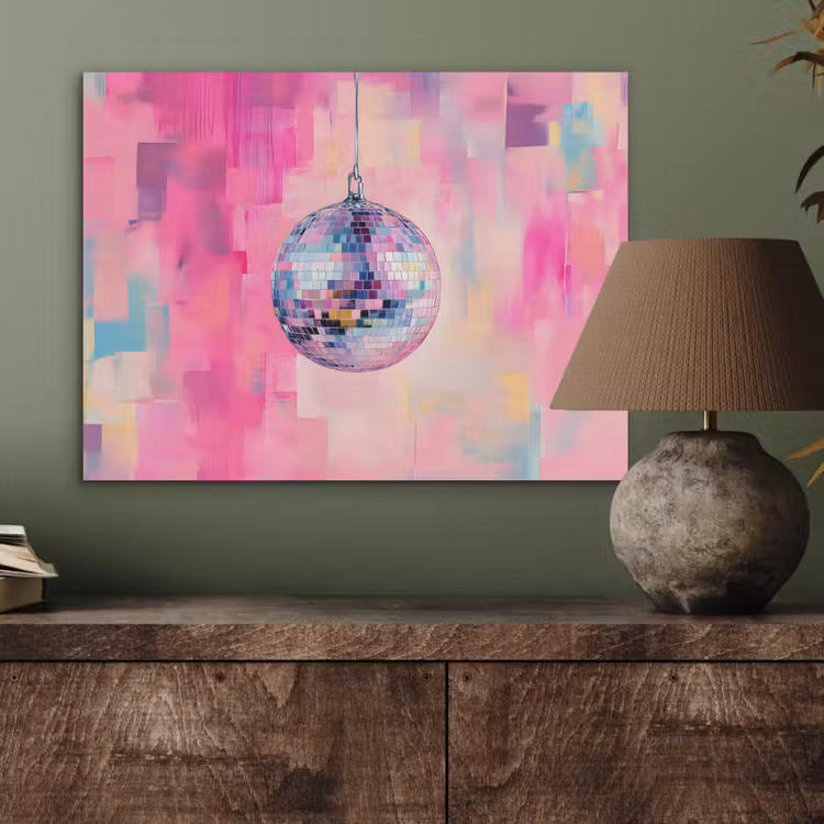 Discobal - Pink - Verf PET vilt klein -sfeer2
