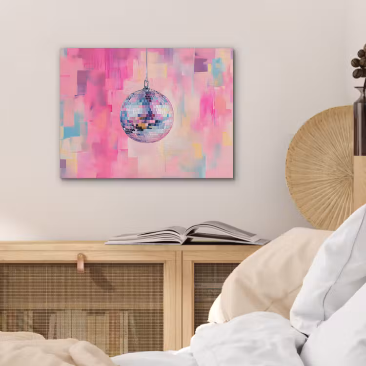 Discobal - Pink - Verf PET vilt klein -sfeer3