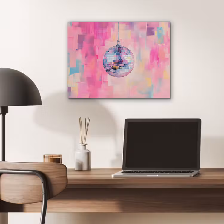 Discobal - Pink - Verf PET vilt klein -sfeer5