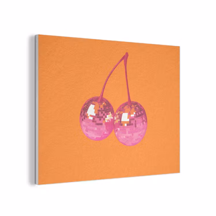 Discoballen - Kers - Spiegels - Roze PET vilt klein -3d