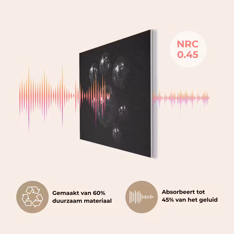 Discoballen - Minimalistisch - Zwart PET vilt klein -USP_NL