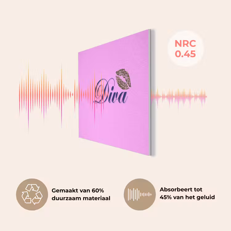 Diva - Lip - Panterprint - Roze PET vilt klein -USP_NL