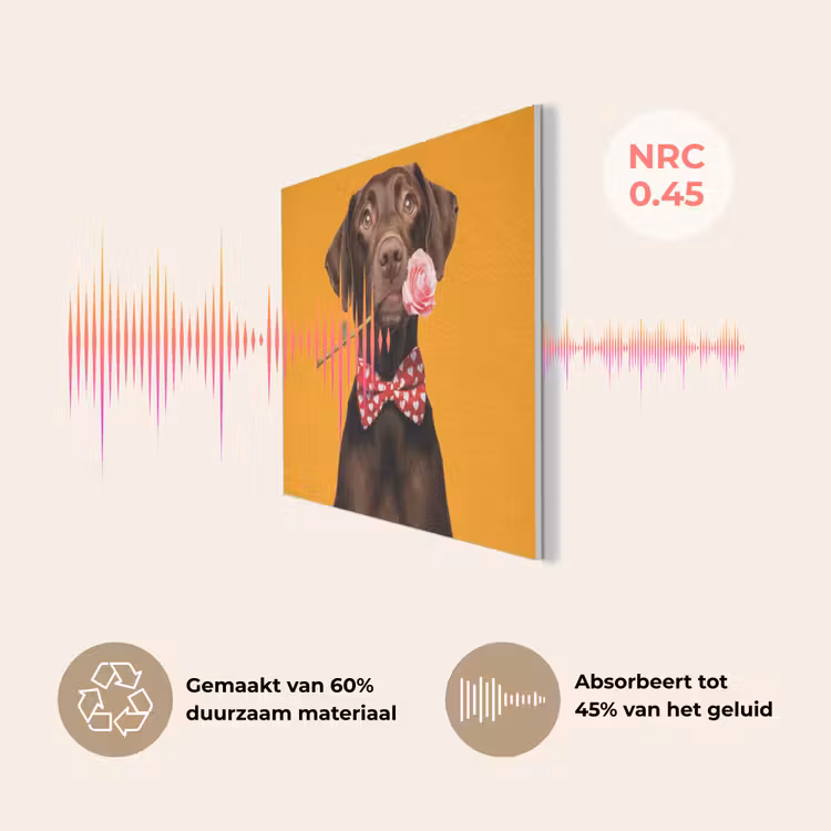 Hond - Oranje - Roos - Valentijn PET vilt klein -USP_NL
