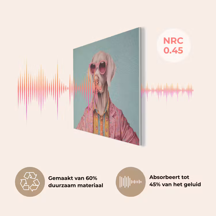 Hond - Overhemd - Bloemen - Bril PET vilt klein -USP_NL