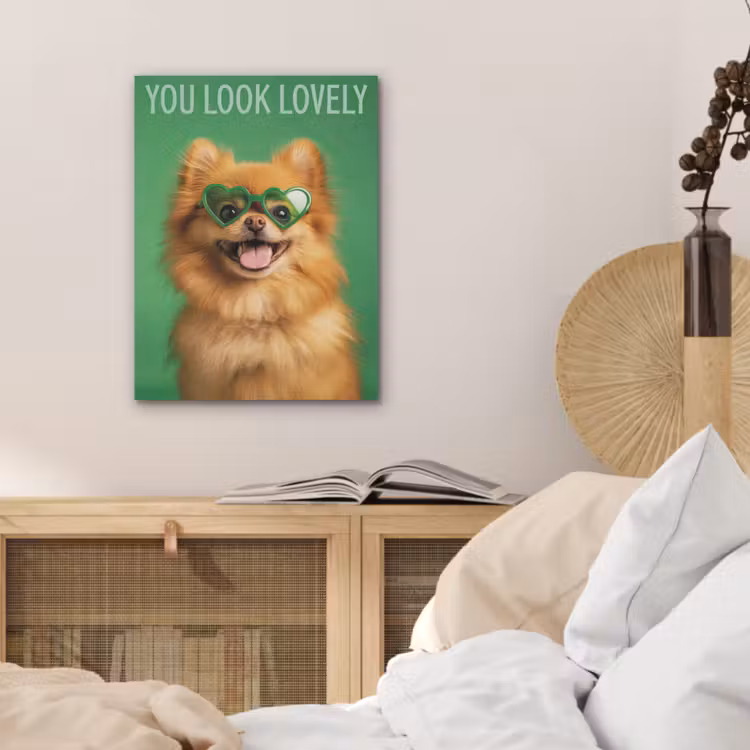 Hond - Zonnebril - Valentijn - Love PET vilt klein -sfeer3