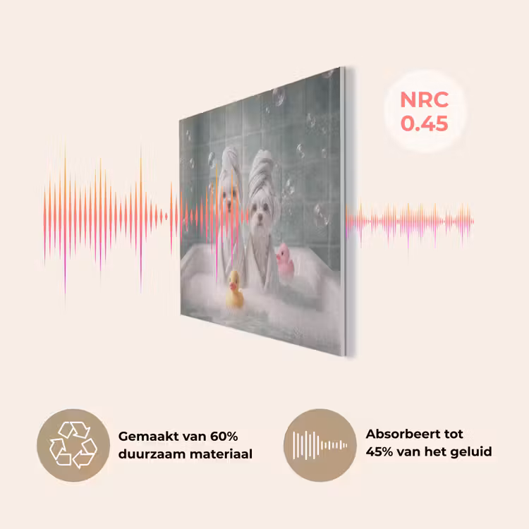 Hondjes - Badkuip - Badeendjes - Handdoeken PET vilt klein -USP_NL