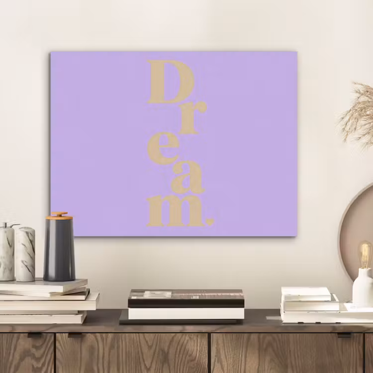 Dream - Paars - Typografisch PET vilt klein -sfeer1