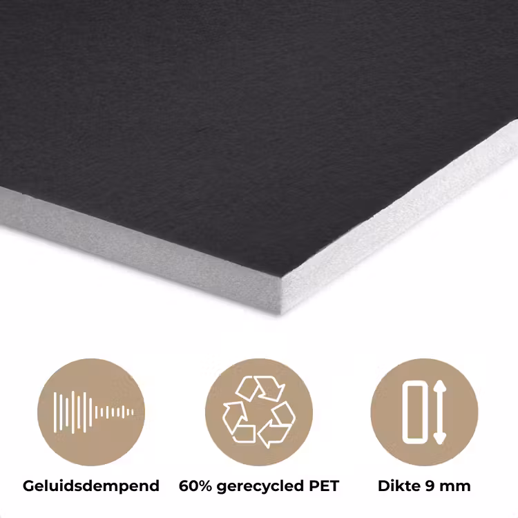Gipskruid - Bloemetjes - Wit - Minimalistisch PET vilt klein -closeup_NL