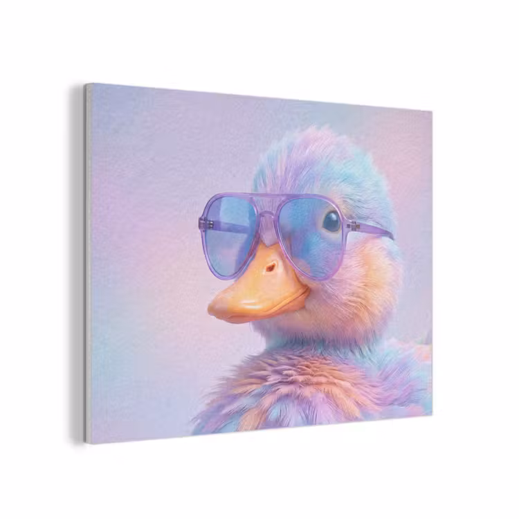 Eend - bril - Pastel PET vilt klein -3d