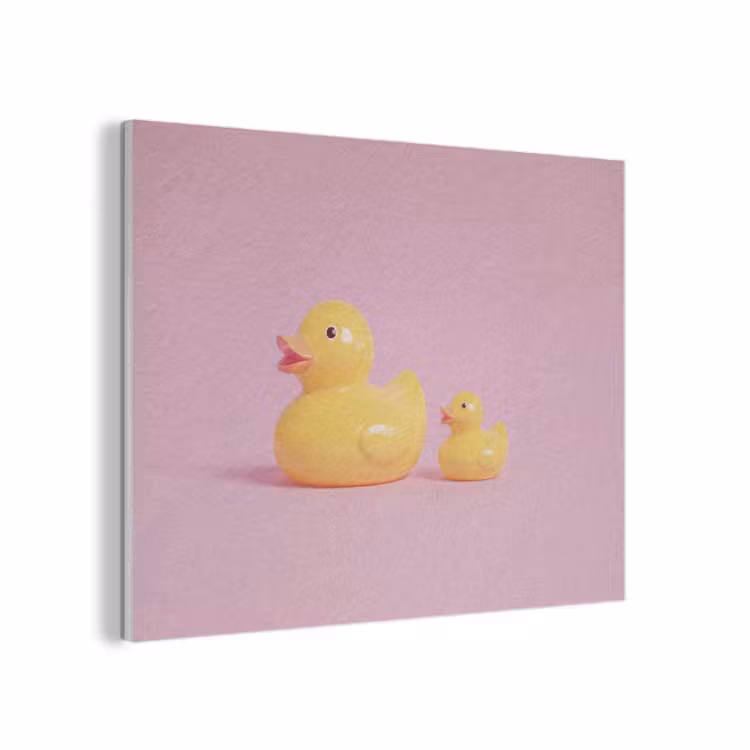 Eendjes - Vrolijk - Roze PET vilt klein -3d