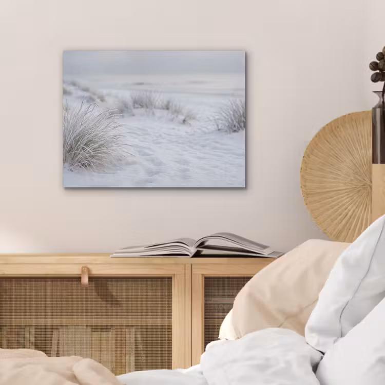 Duinen - Sneeuw - Strand - Winter - Serene PET vilt klein -sfeer3
