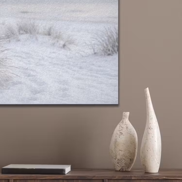 Duinen - Sneeuw - Strand - Winter - Serene PET vilt klein -sfeer6_closeup