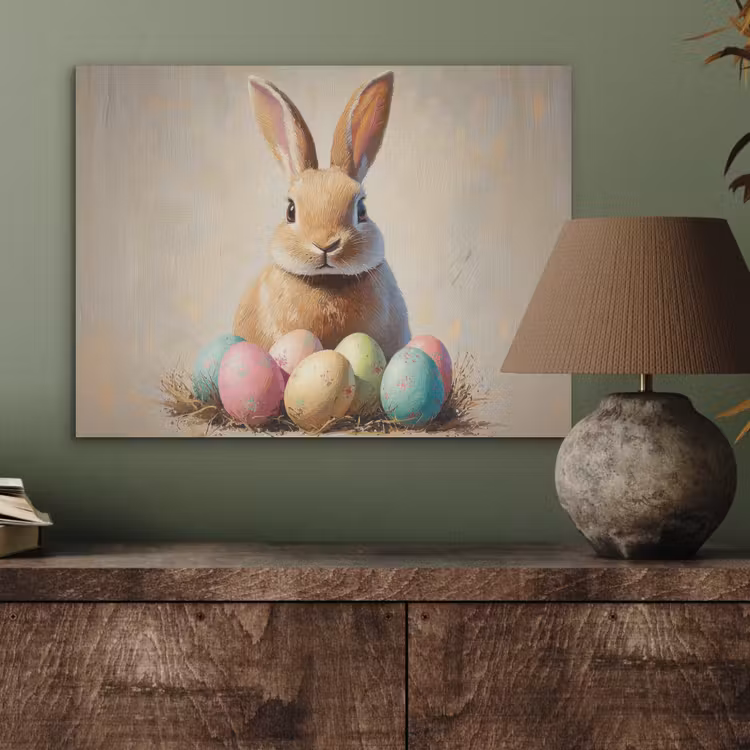 Paashaas - Pastel - Eieren PET vilt klein -sfeer2