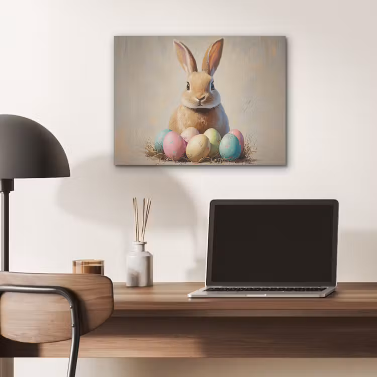 Paashaas - Pastel - Eieren PET vilt klein -sfeer5