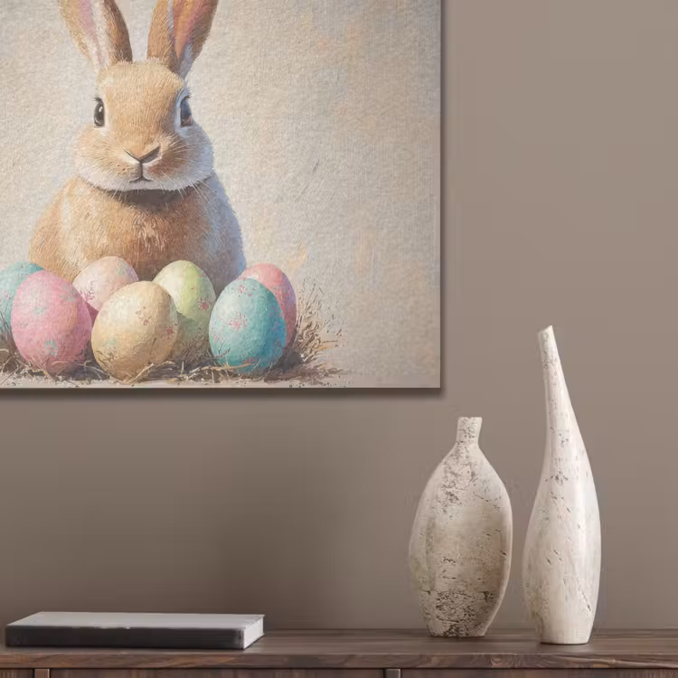 Paashaas - Pastel - Eieren PET vilt klein -sfeer6_closeup