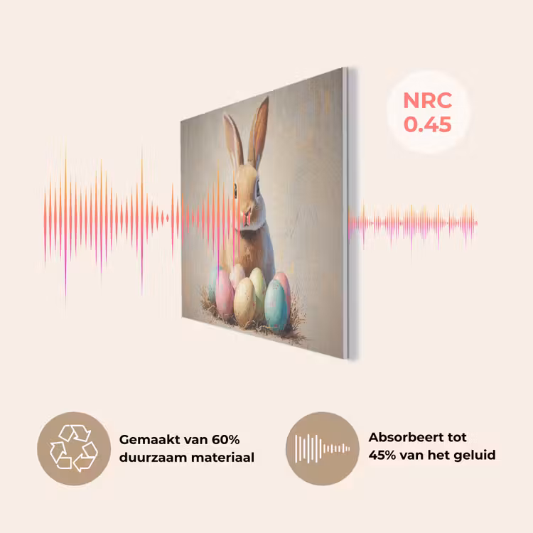 Paashaas - Pastel - Eieren PET vilt klein -USP_NL