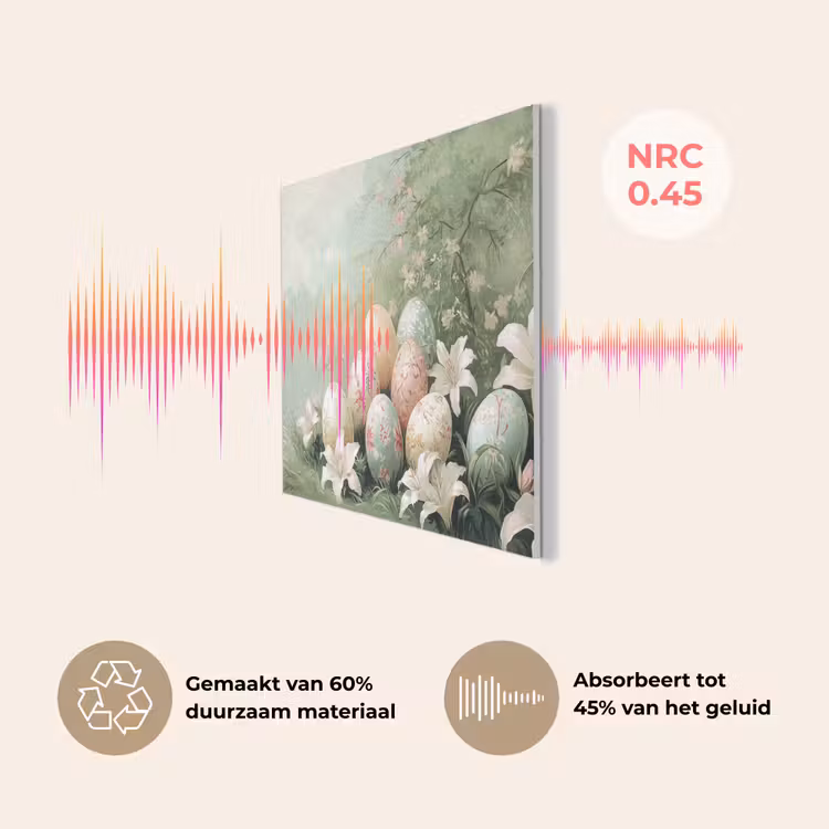 Paaseieren - Pasteltinten - Bloemen PET vilt klein -USP_NL