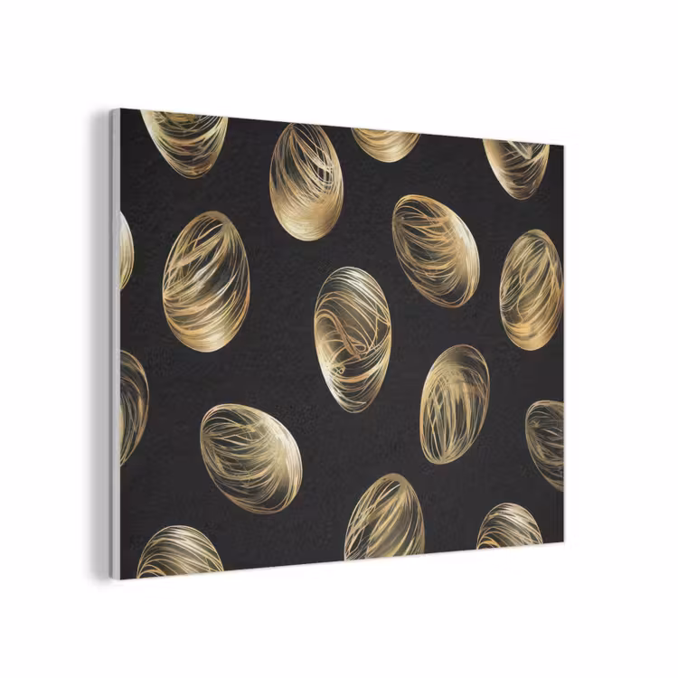 Eieren - Goud - Patroon PET vilt klein -3d