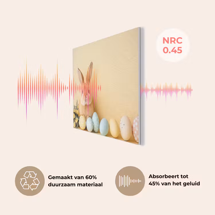Eieren - Konijn - Pasteltinten PET vilt klein -USP_NL