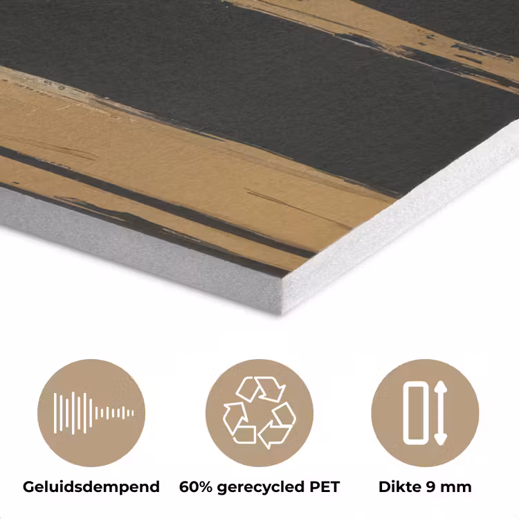 Ogen - Gezicht - Goud - Strepen PET vilt klein -closeup_NL