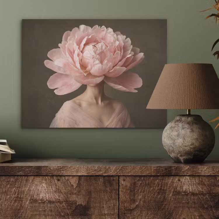 Gezicht - Roos - Roze PET vilt klein -sfeer2