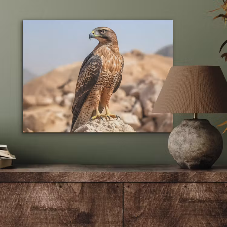 Valk - Vogel - Rots - Macht PET vilt klein -sfeer2