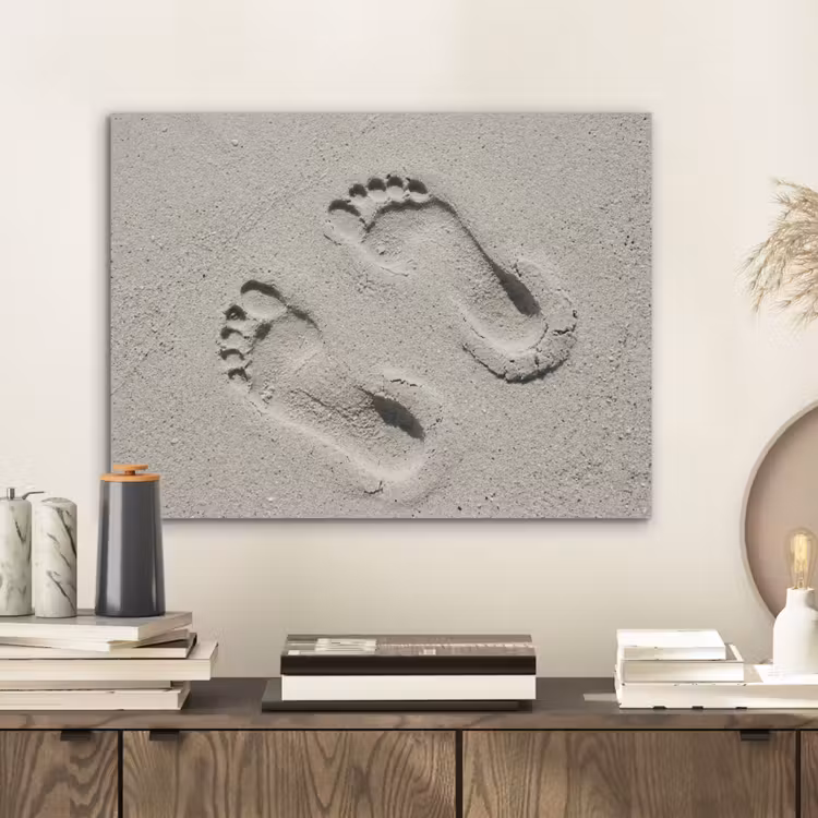Voeten - Zand - Zee PET vilt klein -sfeer1
