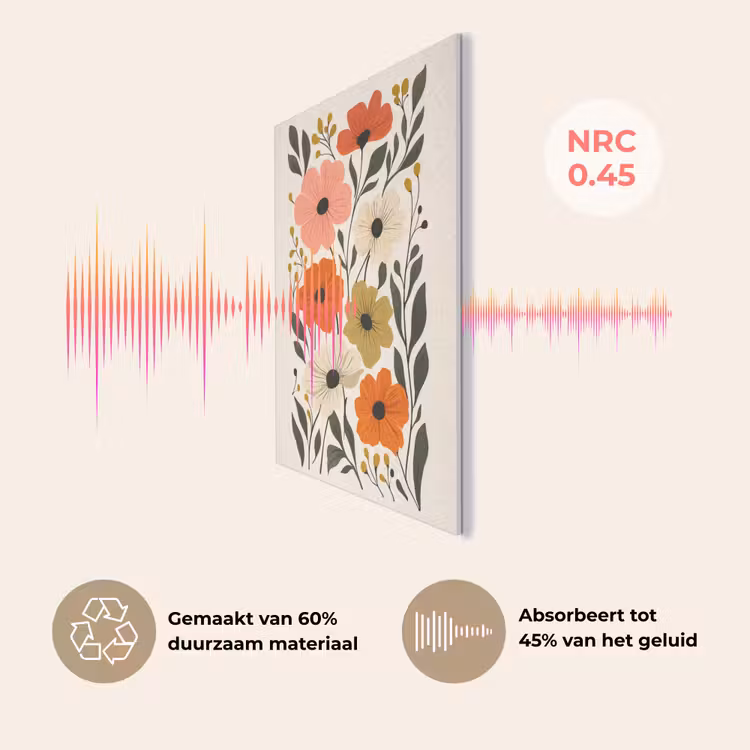Veldbloemen - Stengels - Blaadjes - Groen PET vilt klein -USP_NL