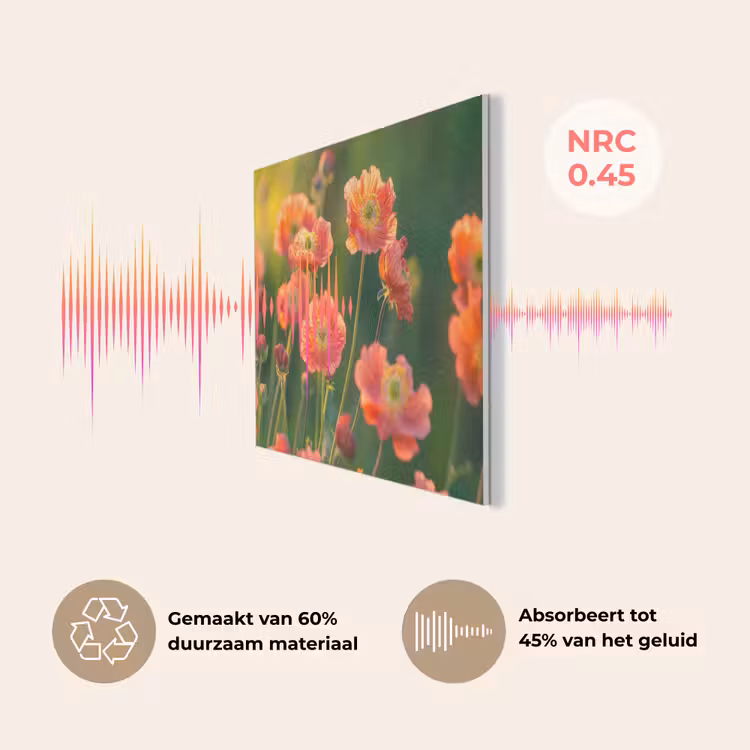 Bloemenveld - Zonnestralen - Oranje PET vilt klein -USP_NL
