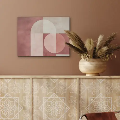 Figuren - Abstract - Roze PET vilt klein -sfeer4