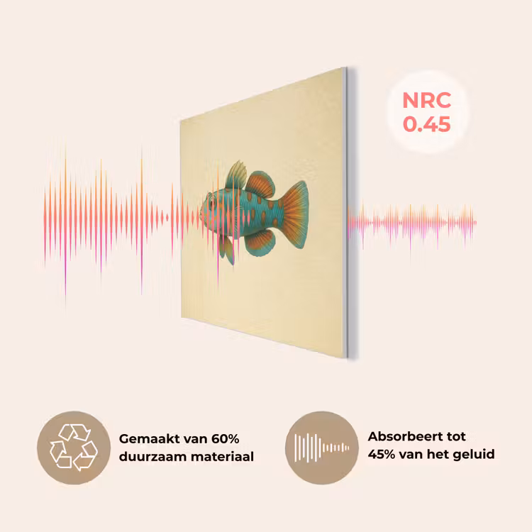 Vis - Blauw - Stippen - Schubben PET vilt klein -USP_NL