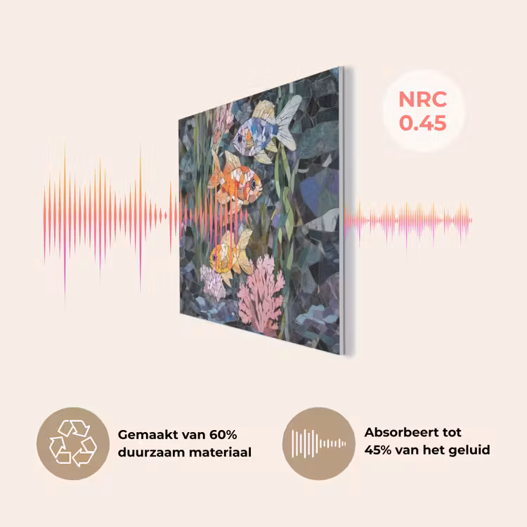 Vissen - Koraal - Zee - Mozaïek PET vilt klein -USP_NL